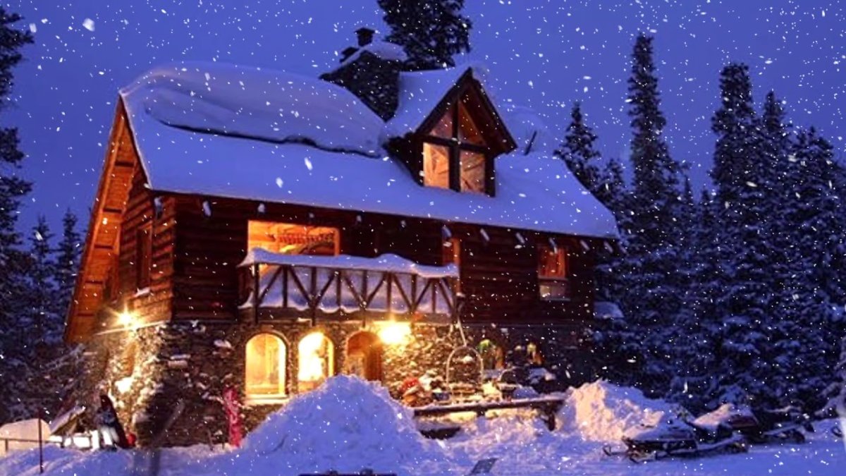 Уютный дом зимой