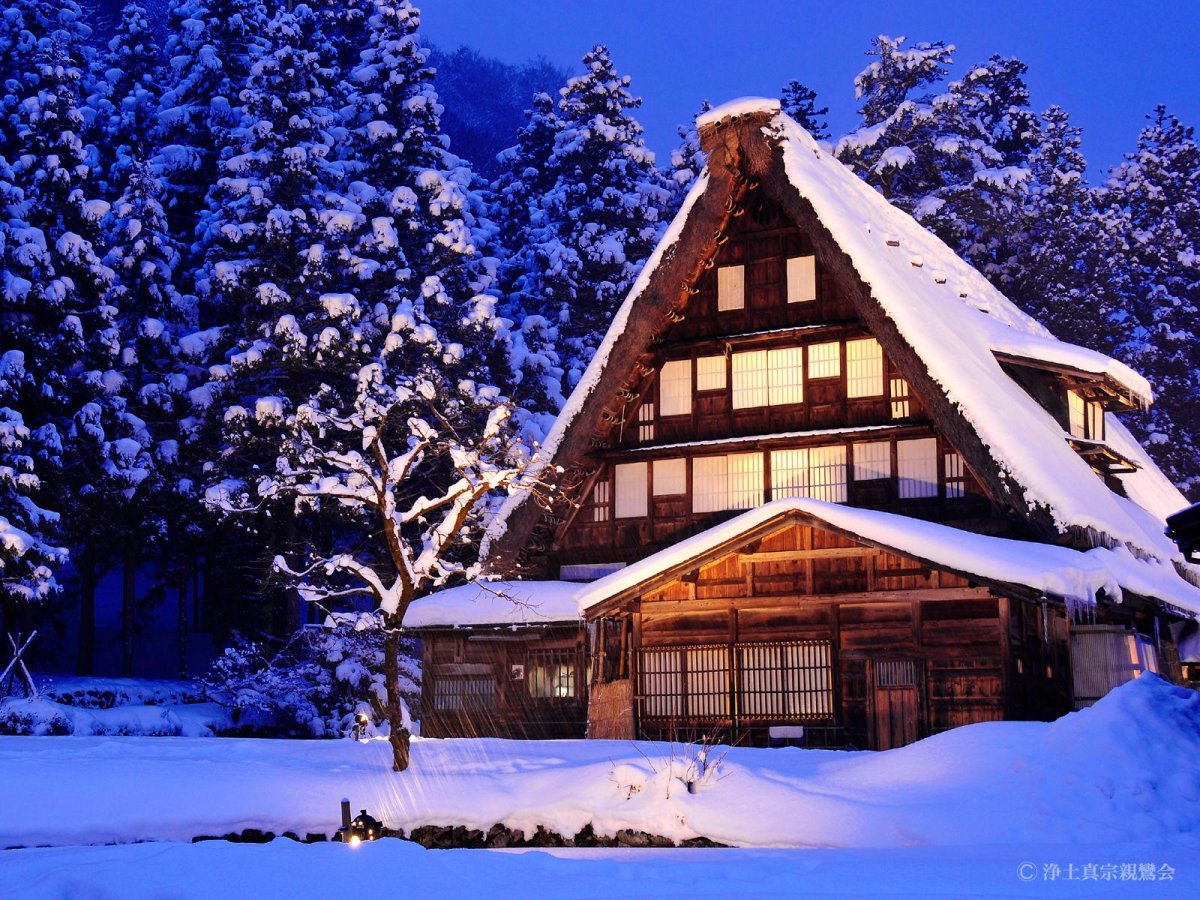 Заснеженный дом