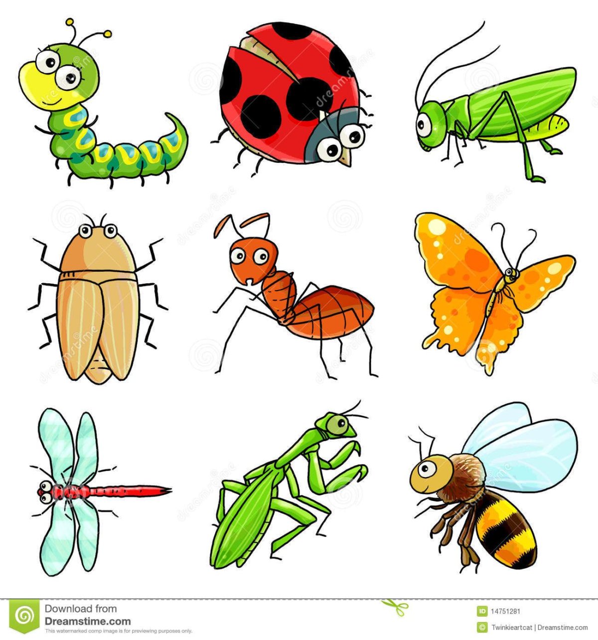 Насекомые для вырезания