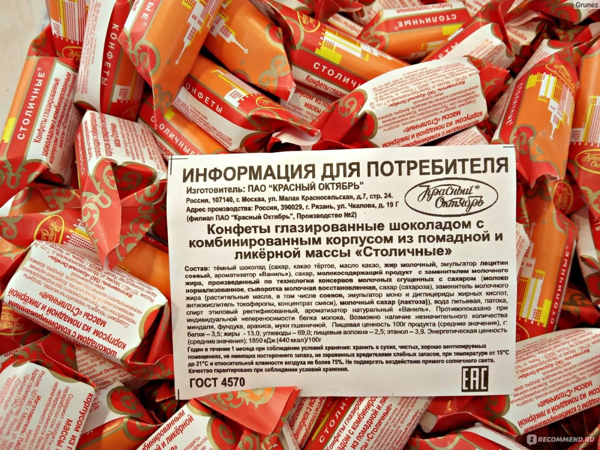 Столичные красный октябрь состав