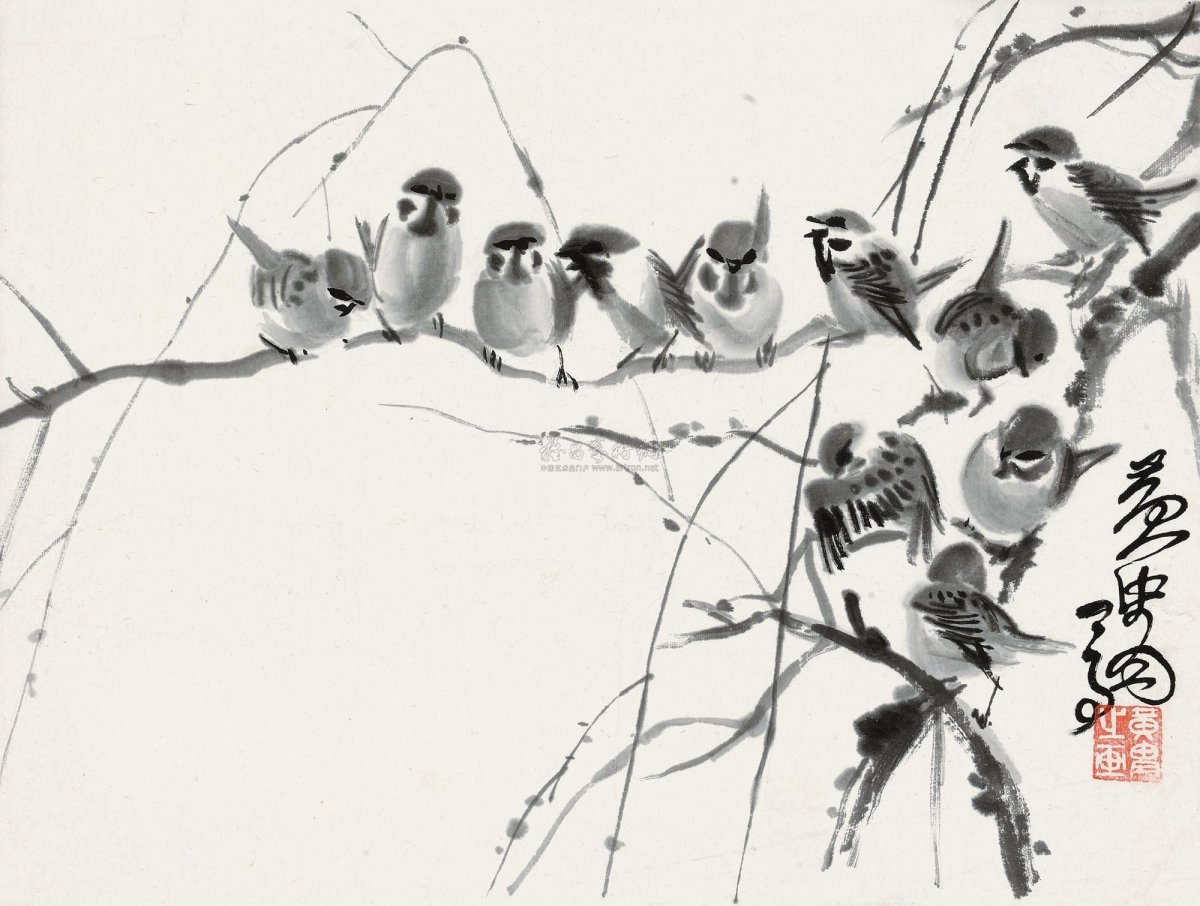 Ци бай ши Цветущая слива