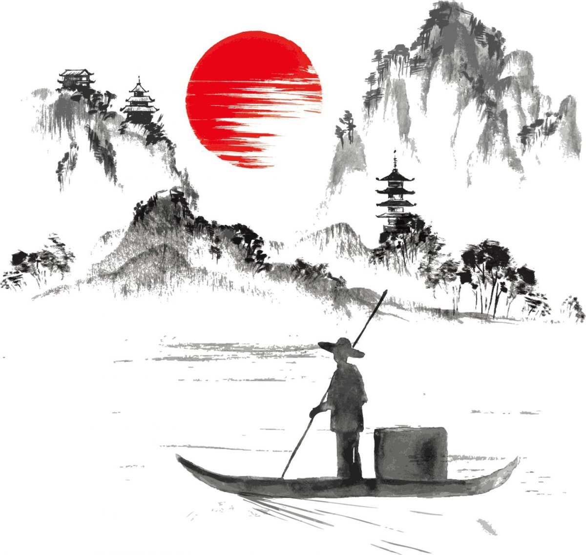 Японская живопись сюнга