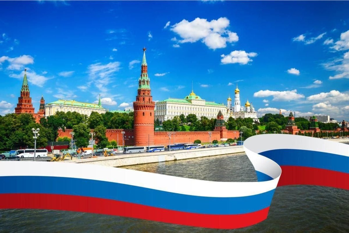 Коллаж с видами Москвы