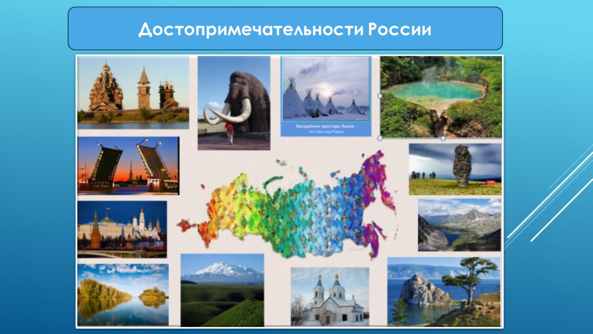 Достопримечательности России коллаж