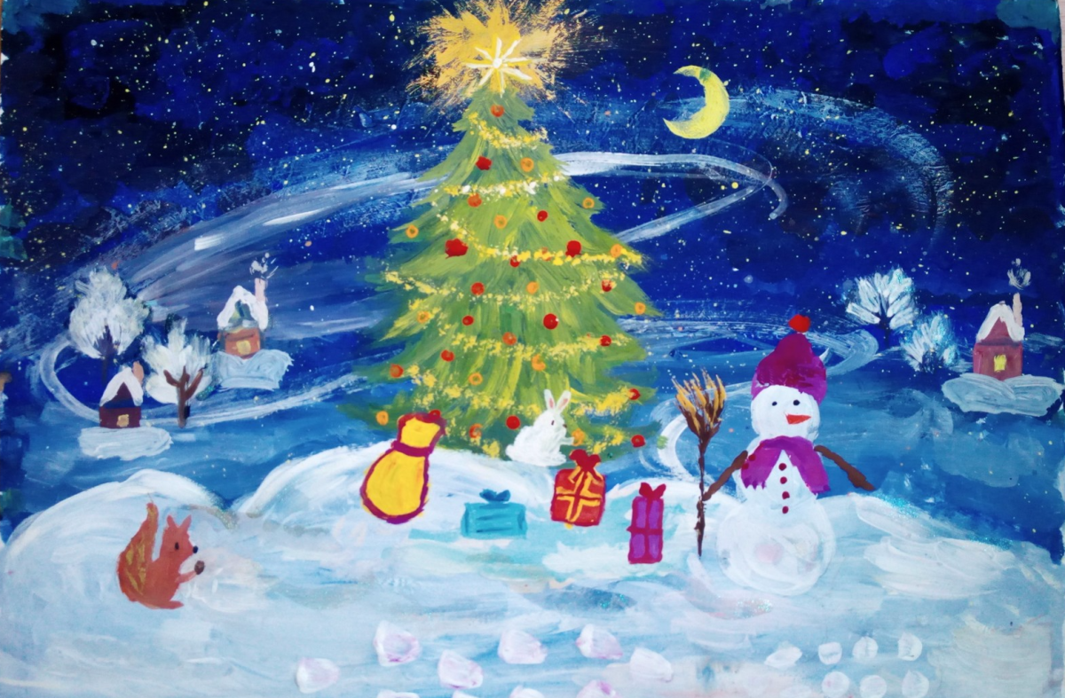 Пазл зима для детей