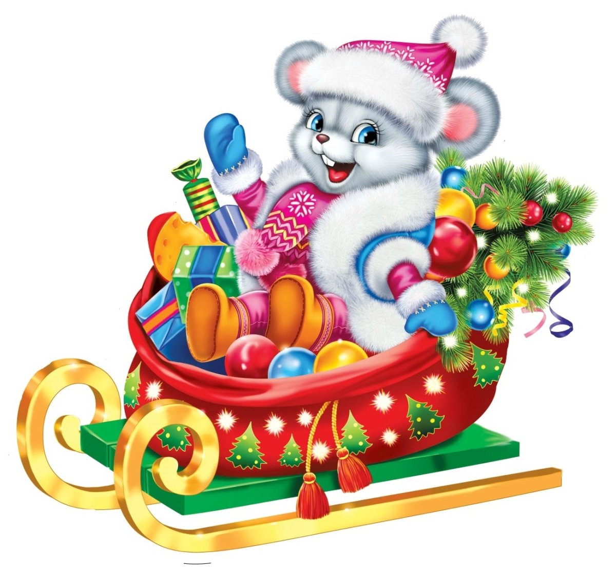 Дети водят хоровод на новый год