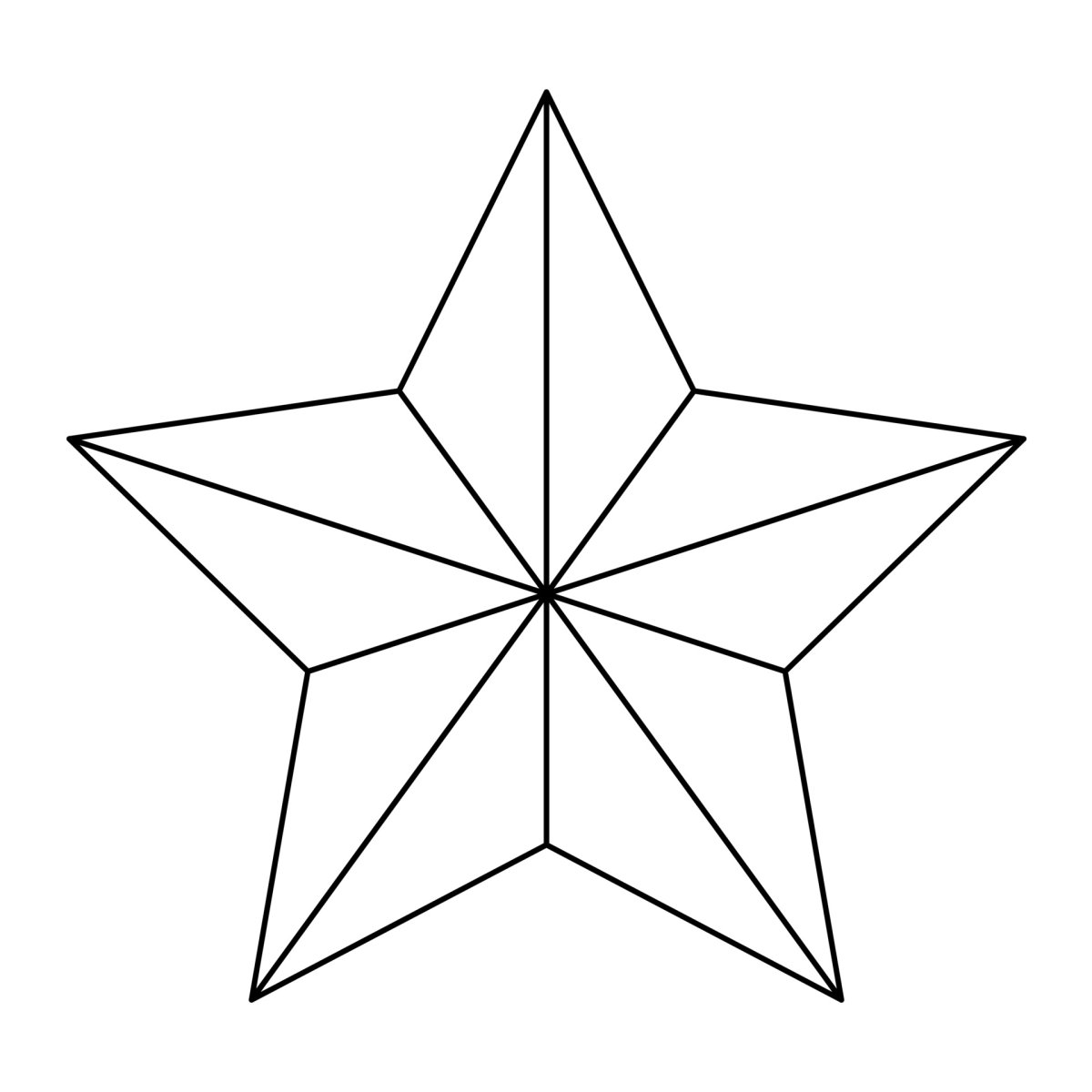 Четырехконечная звезда из бумаги