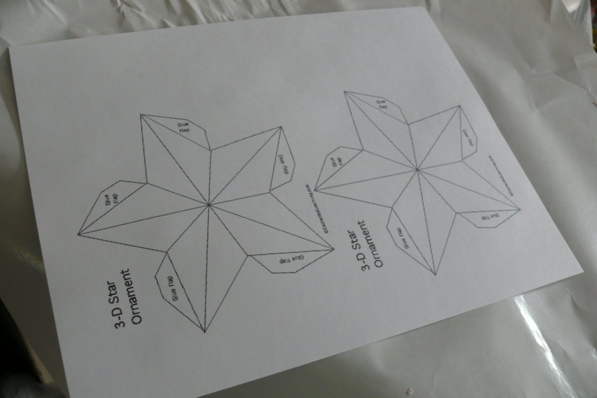 Поделка к 9 мая звезда объемная