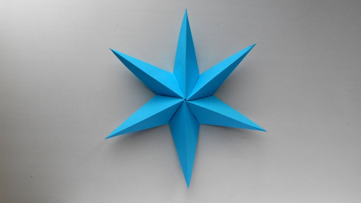 Пятиконечная звезда оригами