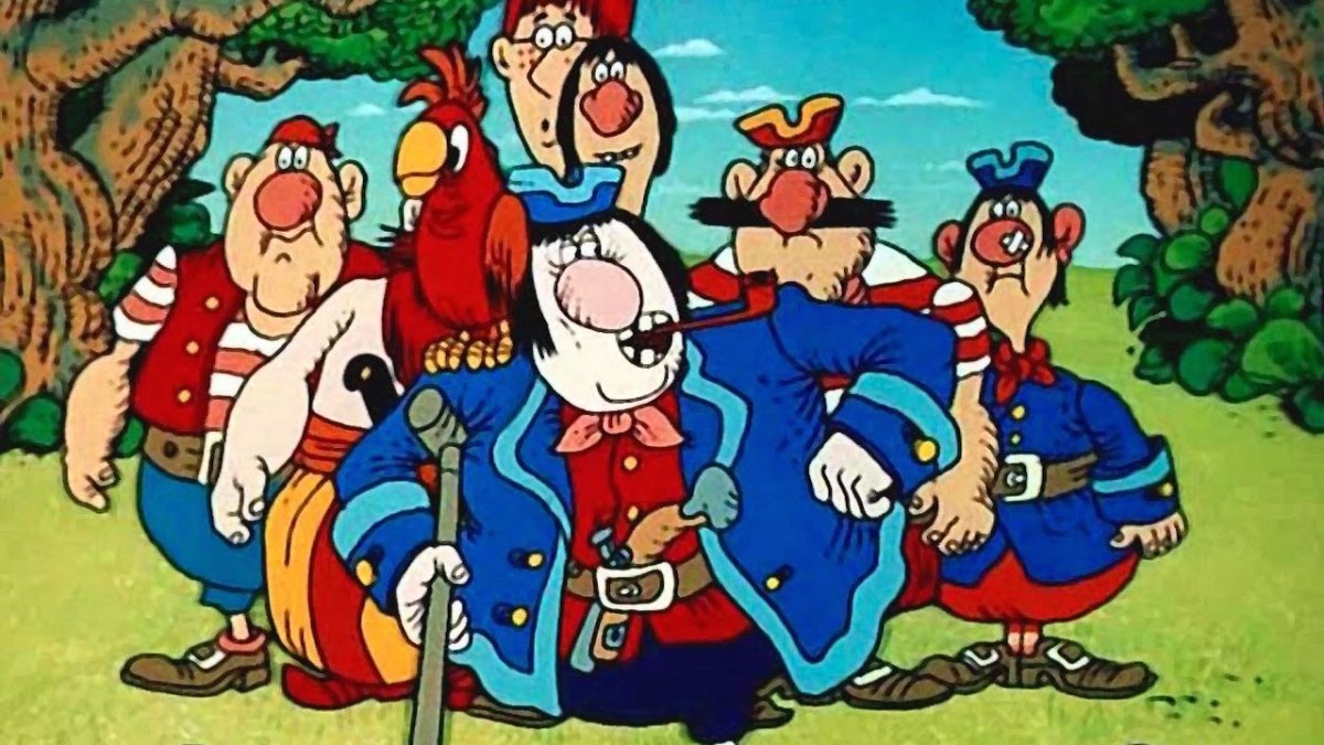 Остров сокровищ мультик 1988