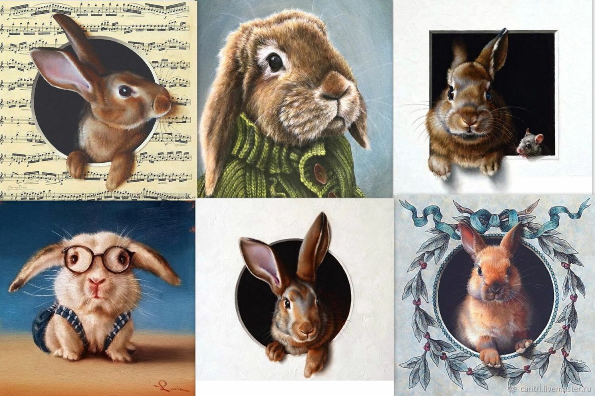 Салфетки с зайцами для декупажа