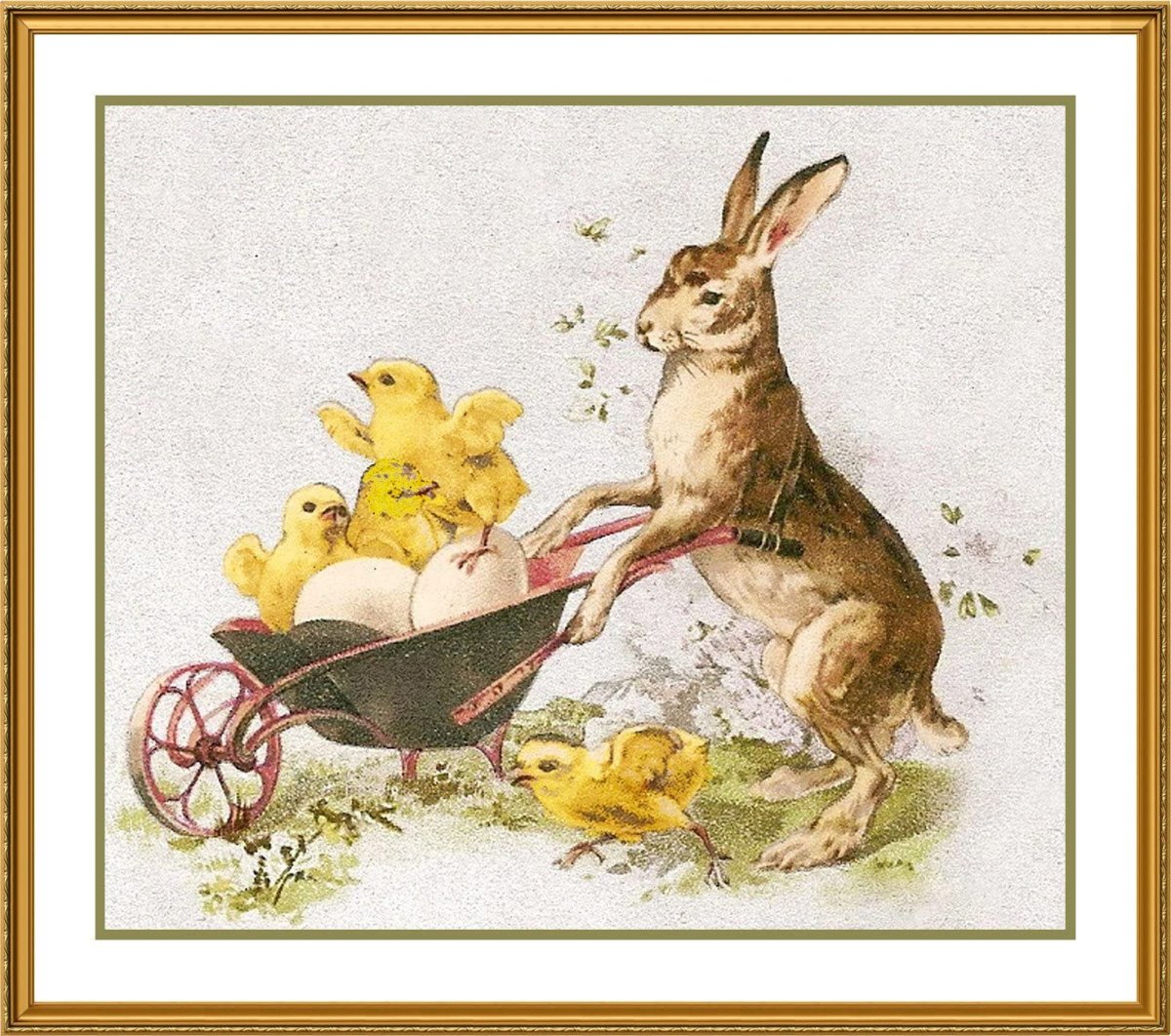 Пасхальный зайчик акварель