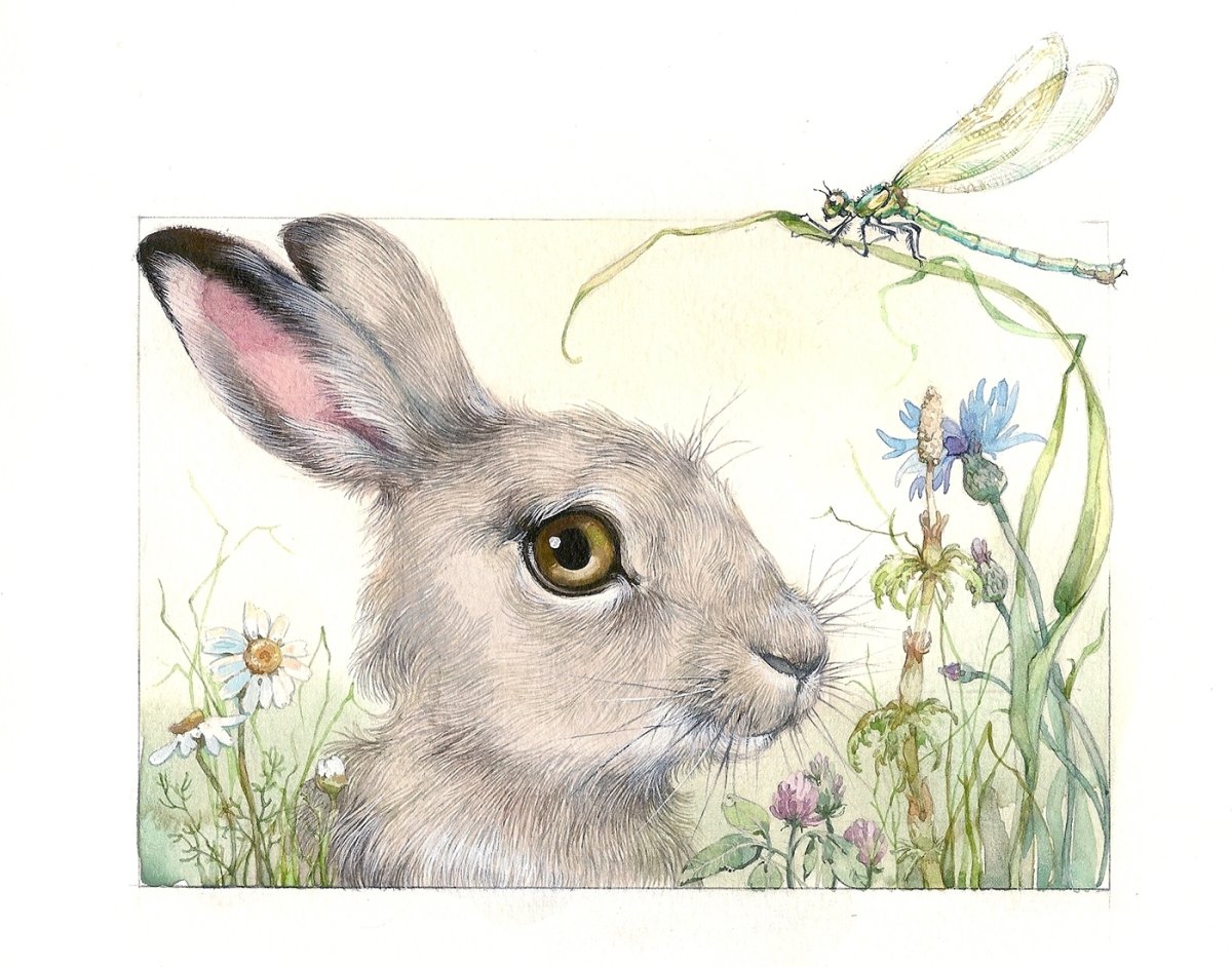 Салфетки для декупажа зайцы Аниты Джерам