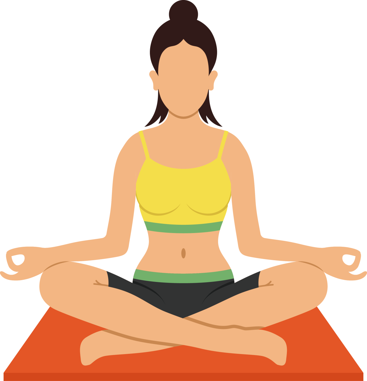 Медитация на белом фоне