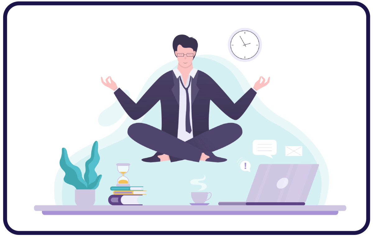 Поза офисного работника