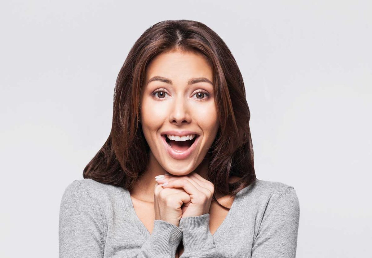 Женщина удивление