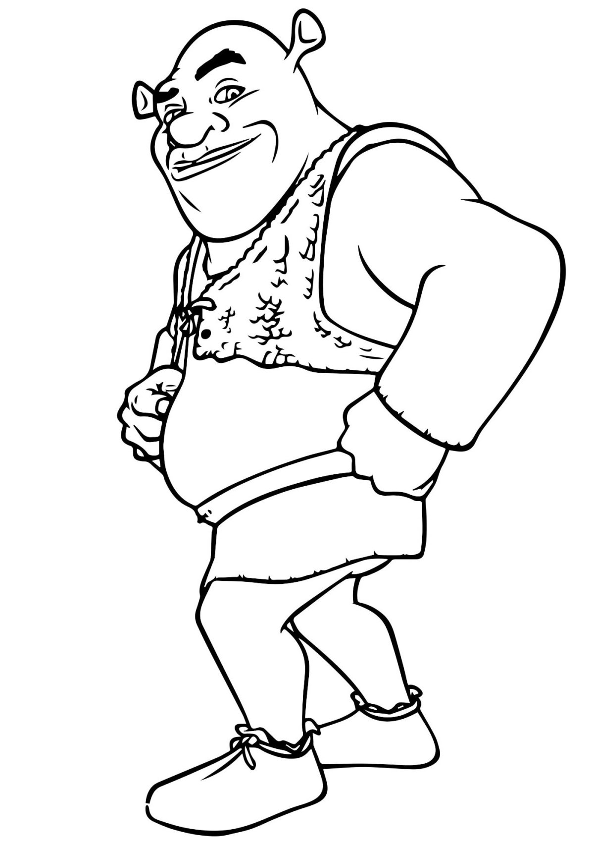 Шрек картинки раскраски