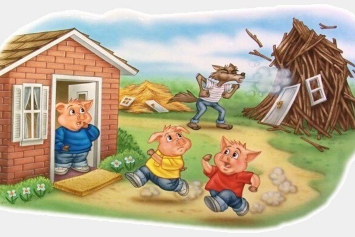 Антураж для сказки 3 поросенка