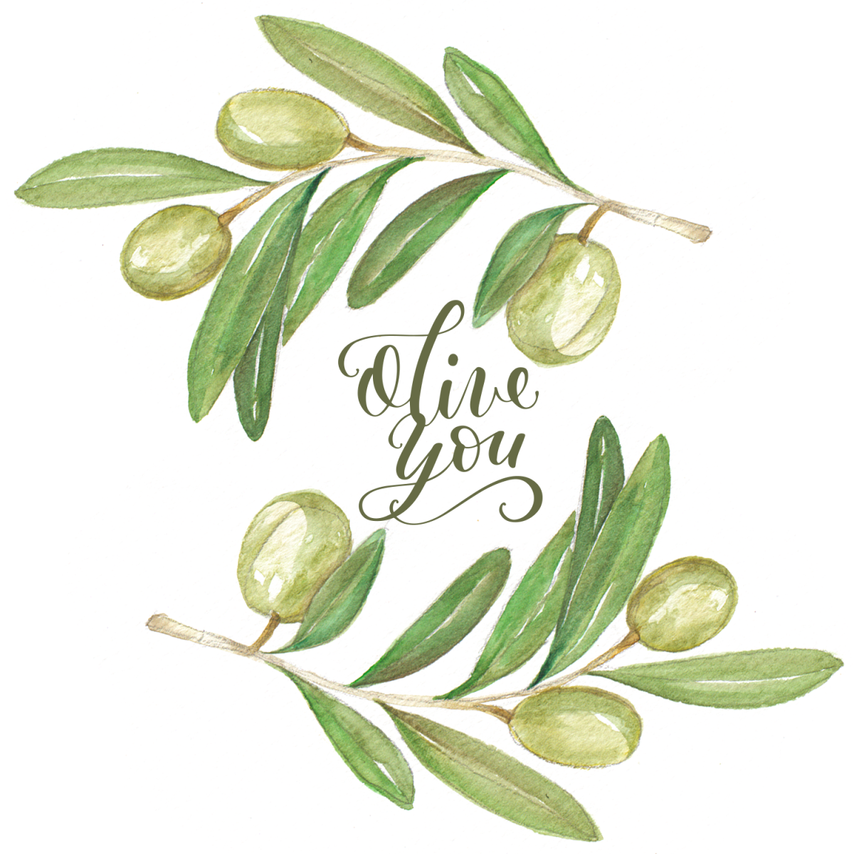 Веточка оливки