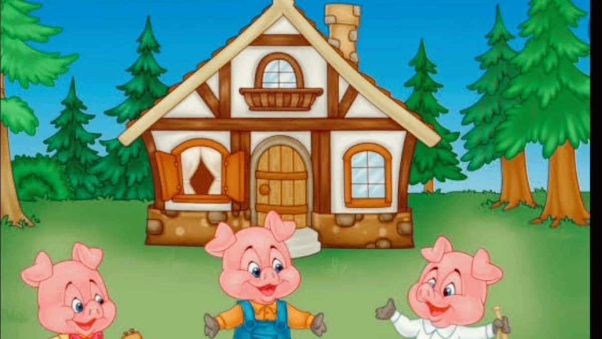 Домики трёх поросят для театра