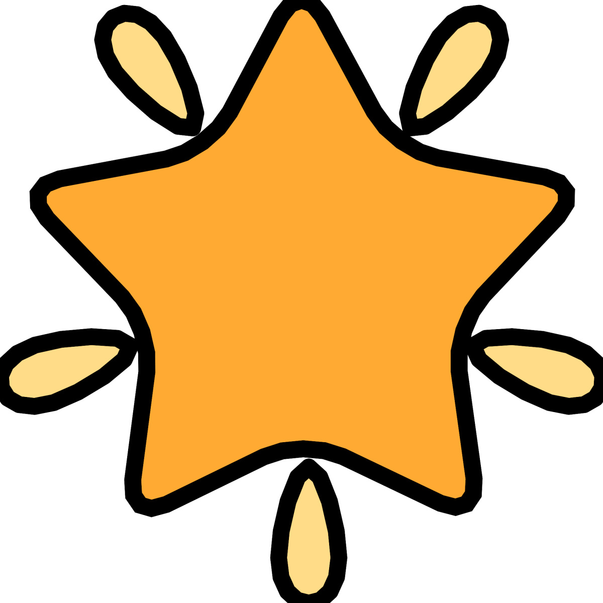 Желтые звездочки