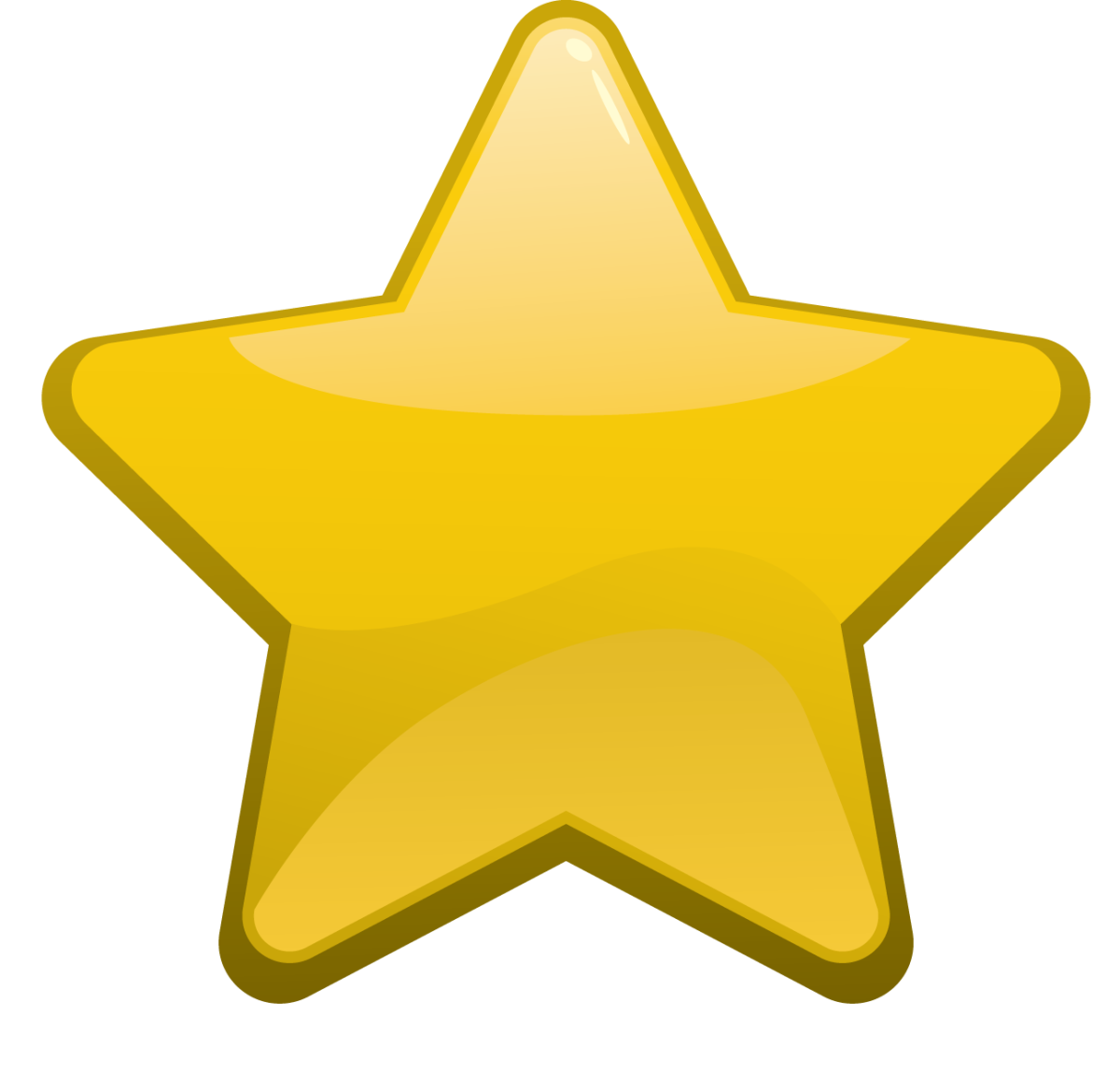 Желтая звезда на белом фоне