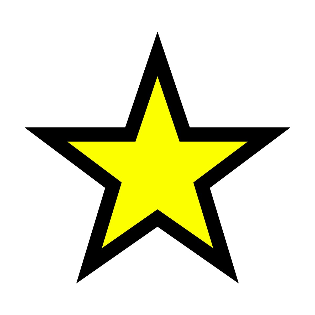 Яркая желтая звезда