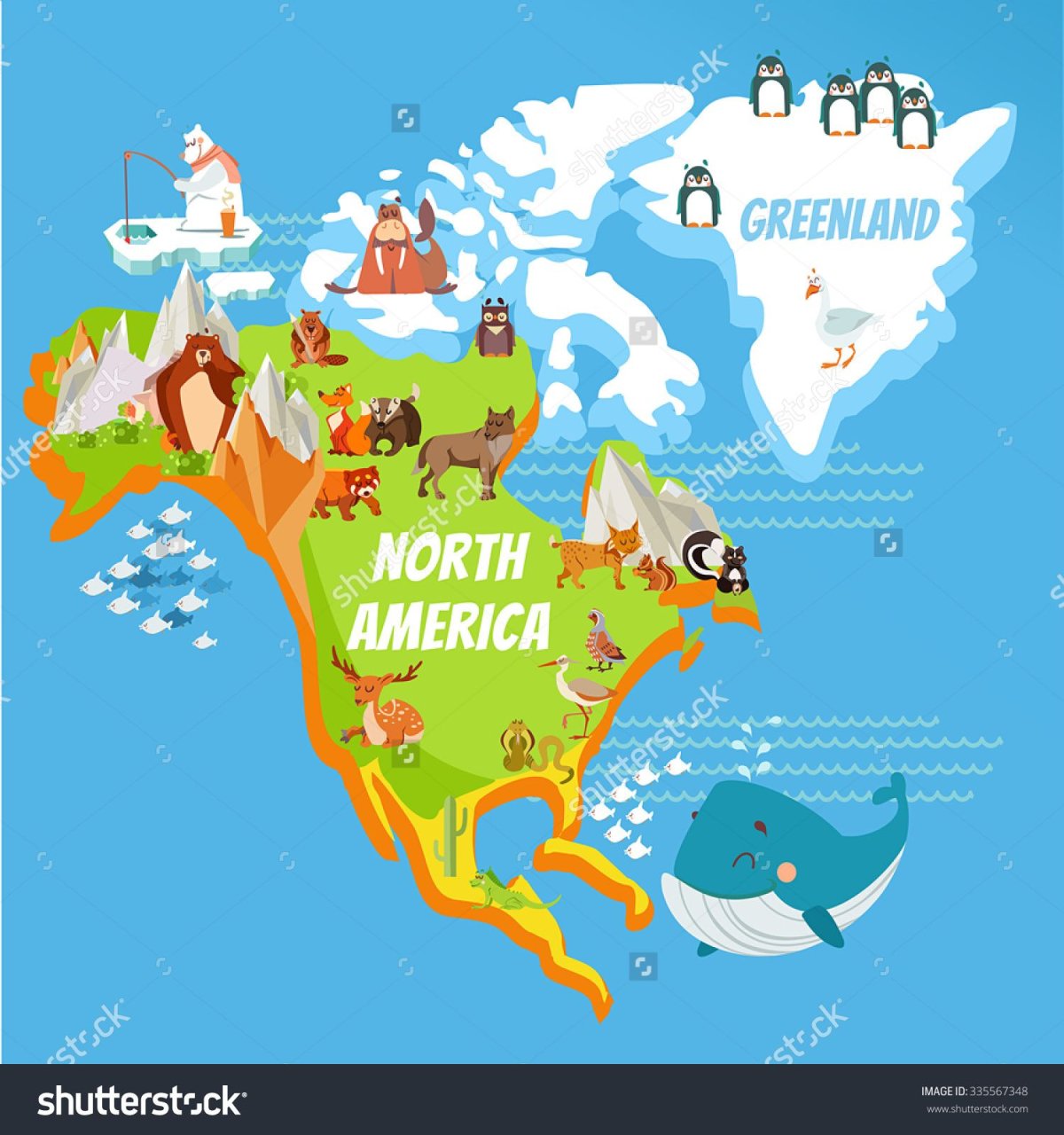 Северная Америка для детей