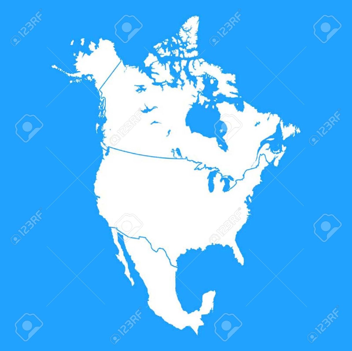 Южная Америка физическая карта без подписей