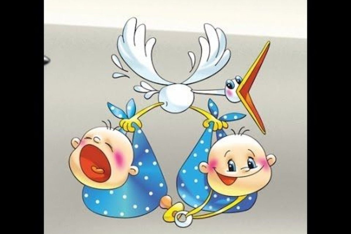 Открытки с рождением двойни