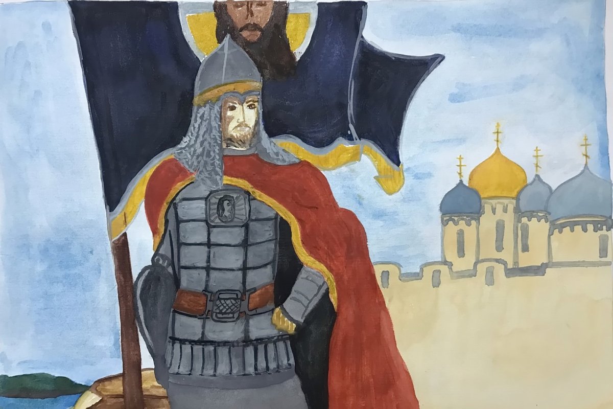 Александр Ярославич Невский рисунок