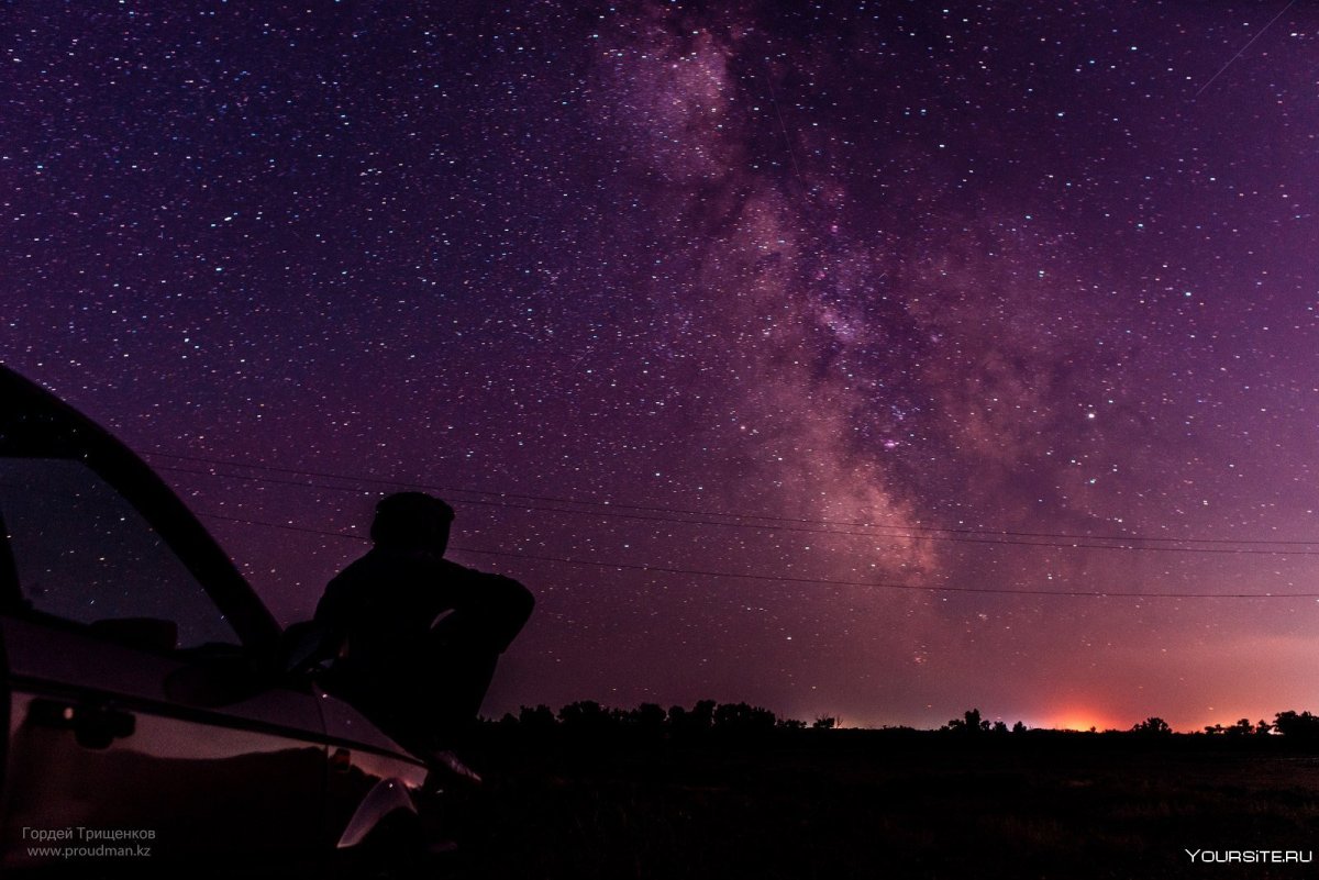 Звездное небо пейзаж