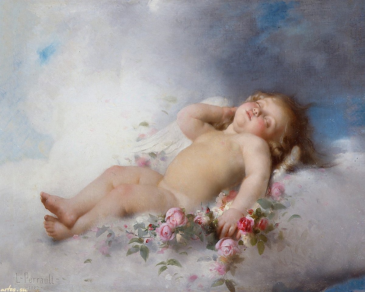 Французский художник Léon Jean Bazille Perrault (1832-1908).