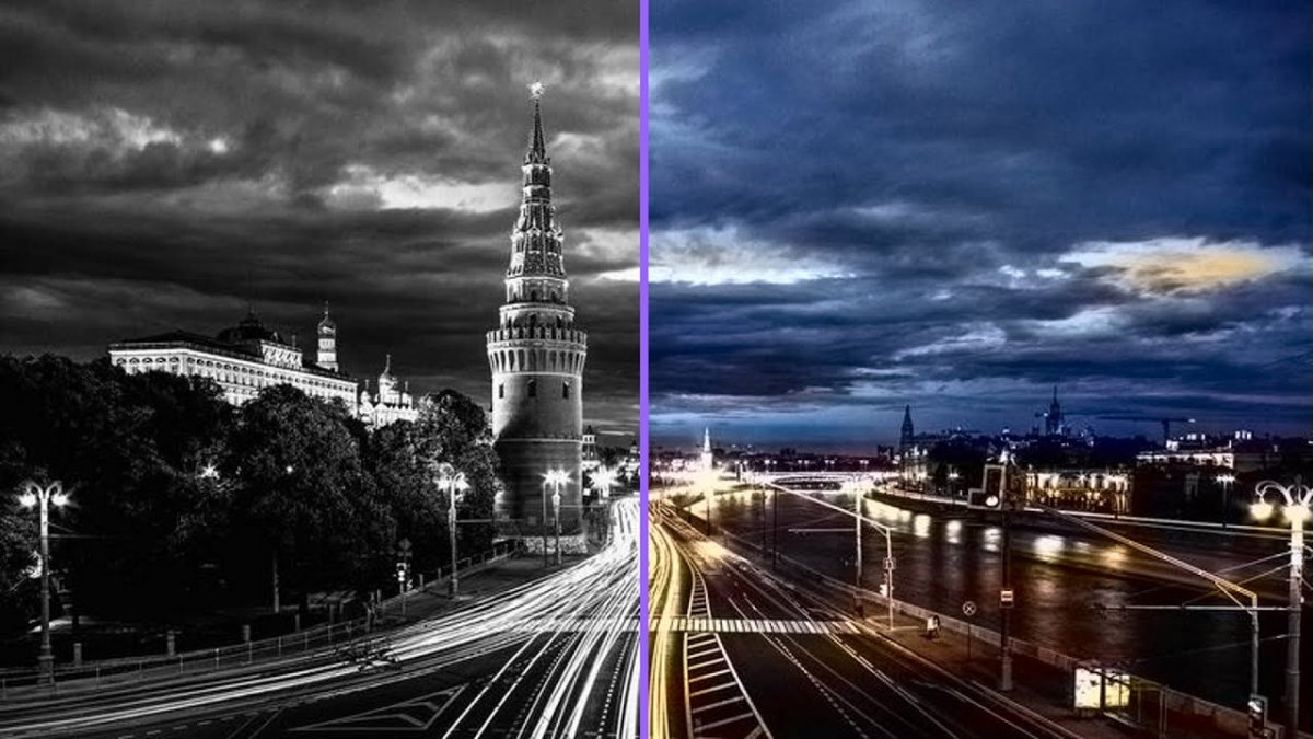 Черно белое