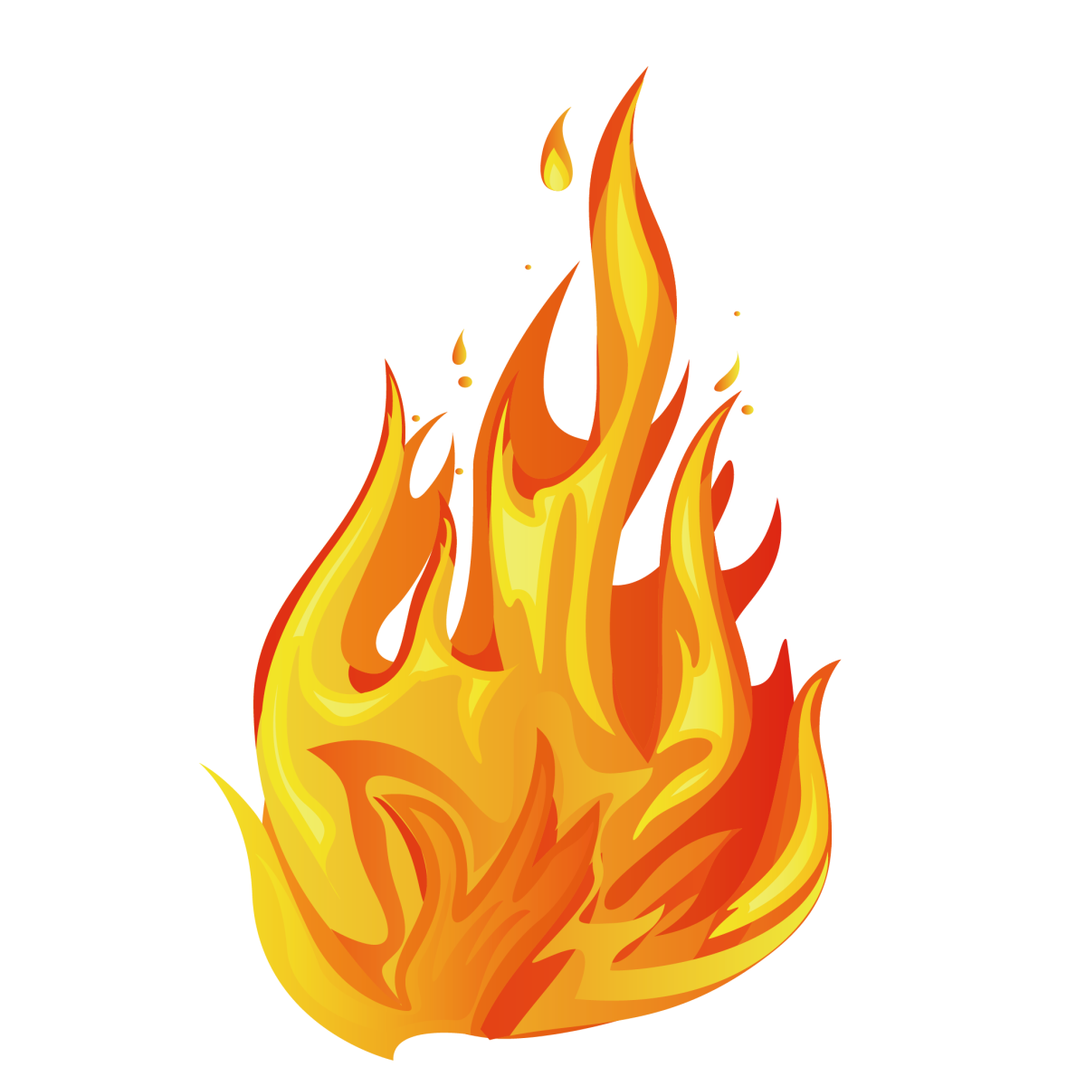 Огонь нарисованный