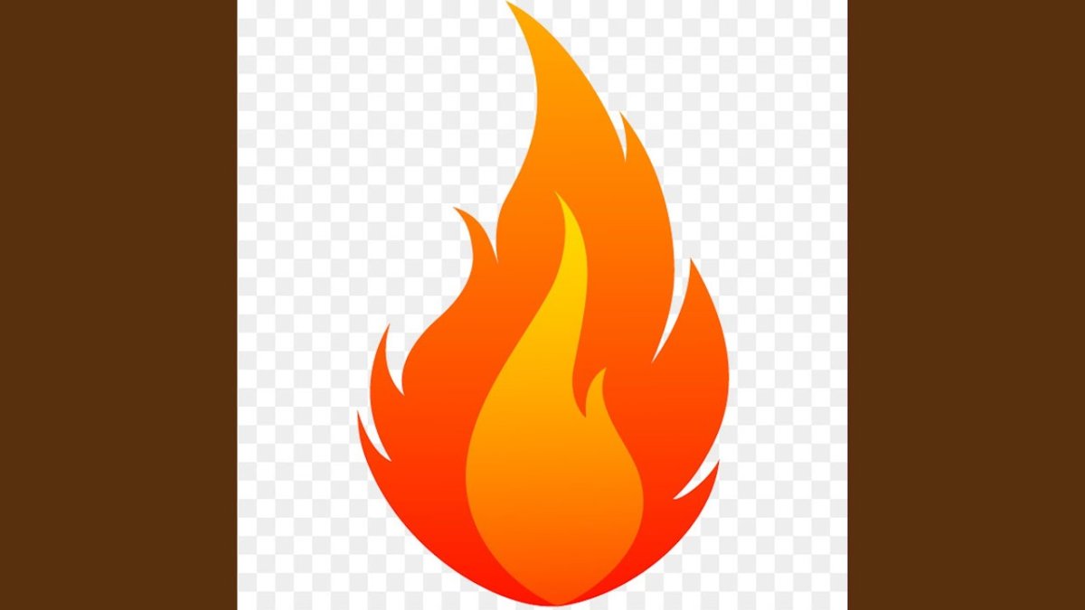 Пламя мультяшное