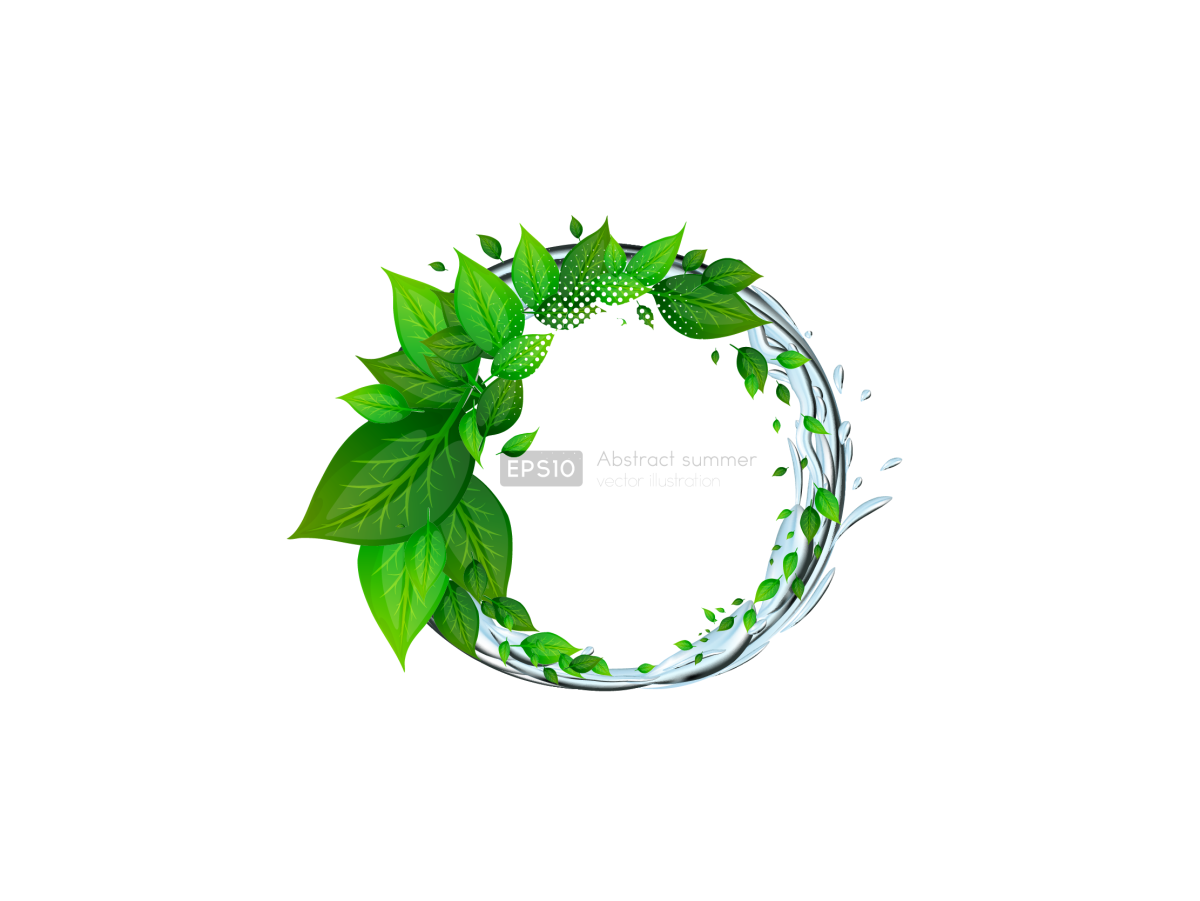 Логотип на зеленом фоне