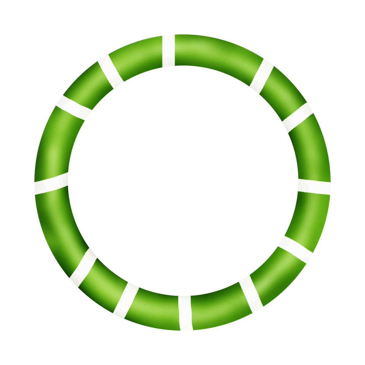 Зеленая круглая рамка