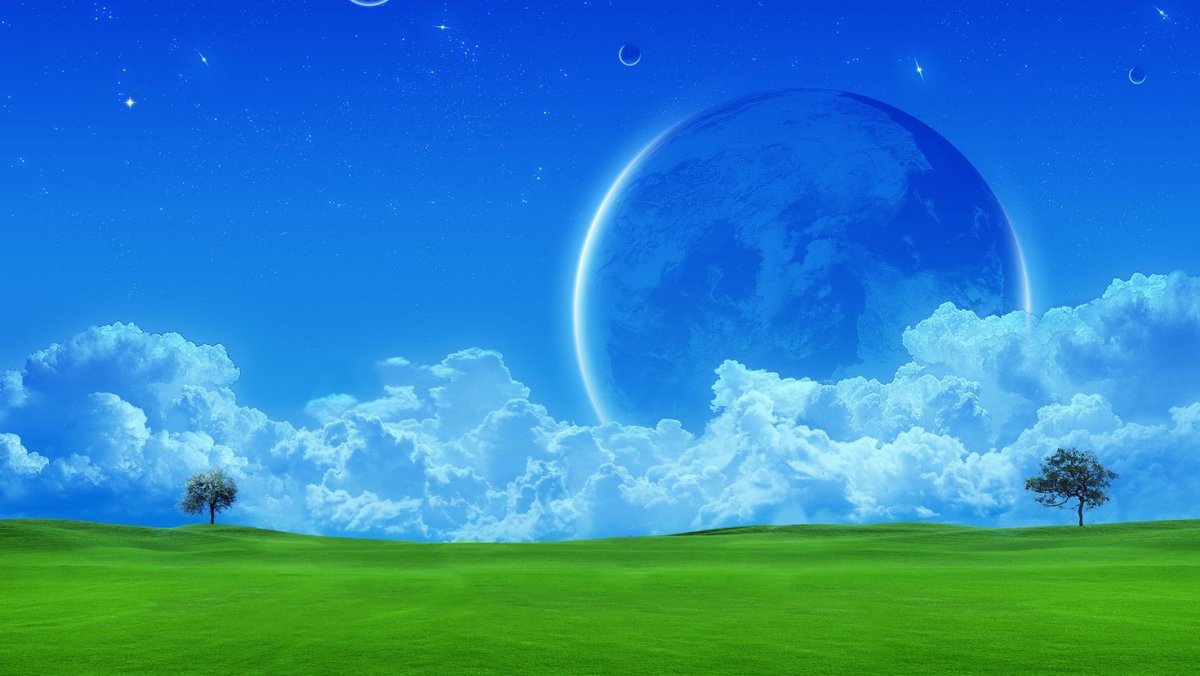 Фон небо планеты