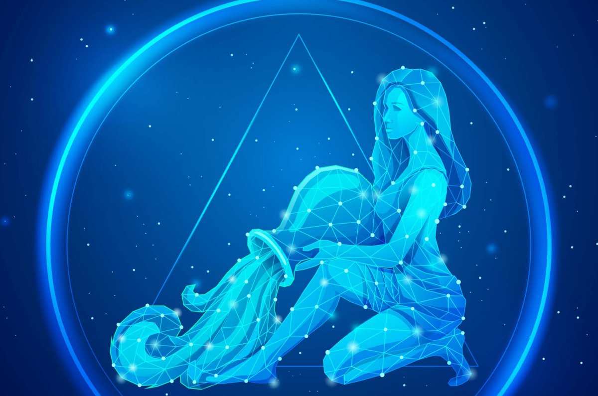 Водолей картинка на белом фоне Aquarius
