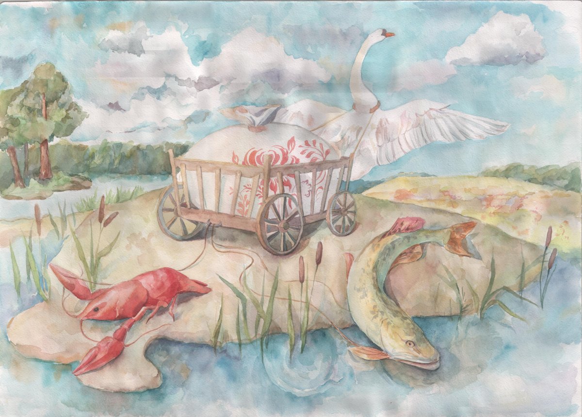 Басни Крылова мультфильмы