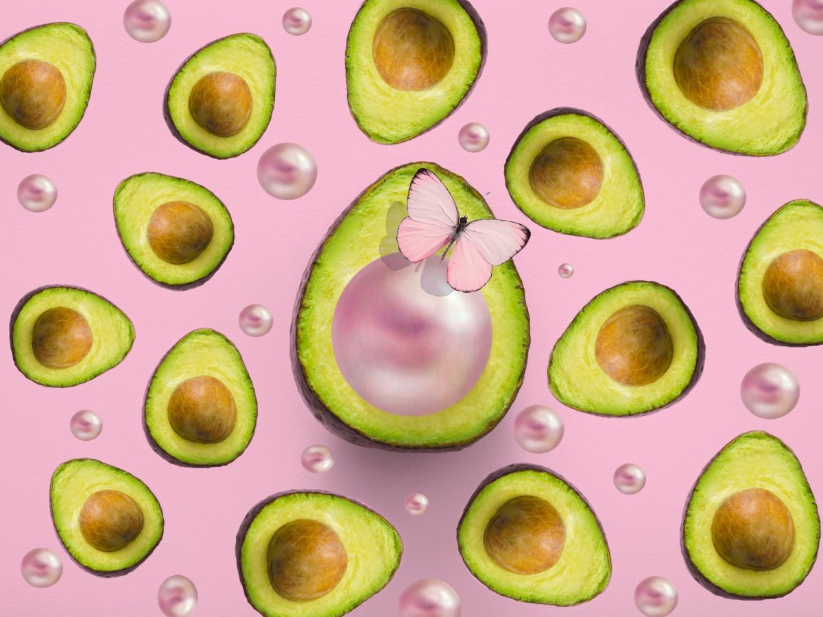 Обои с авокадо
