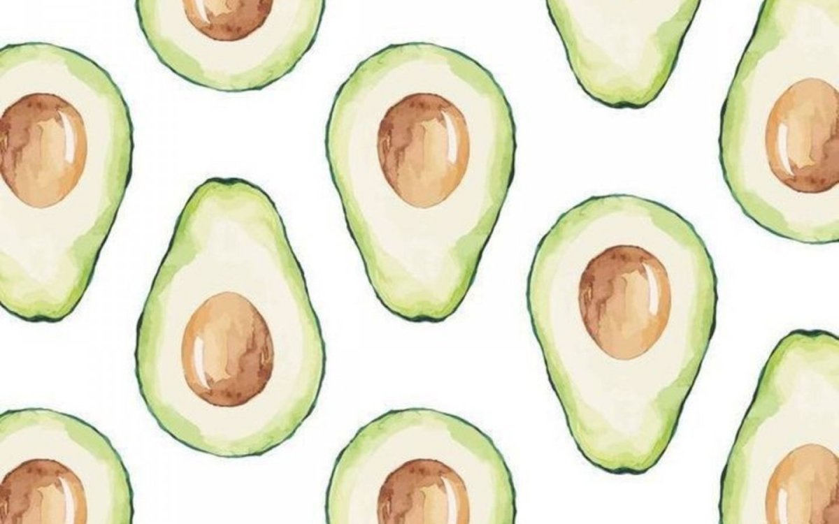 Обои с авокадо