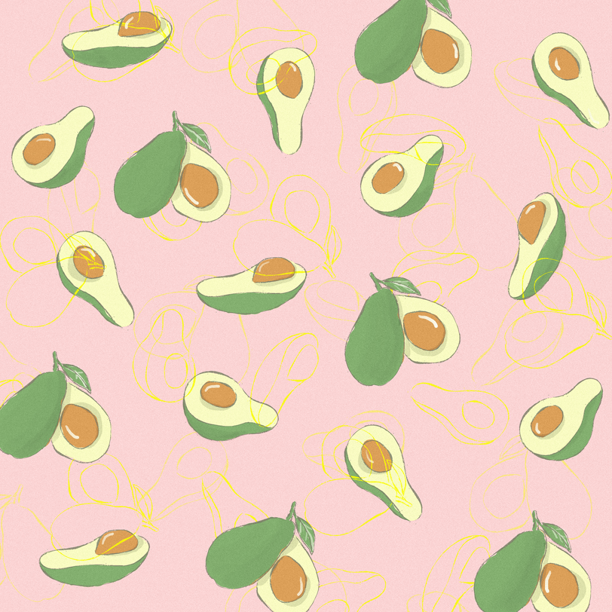 Авокадо фон