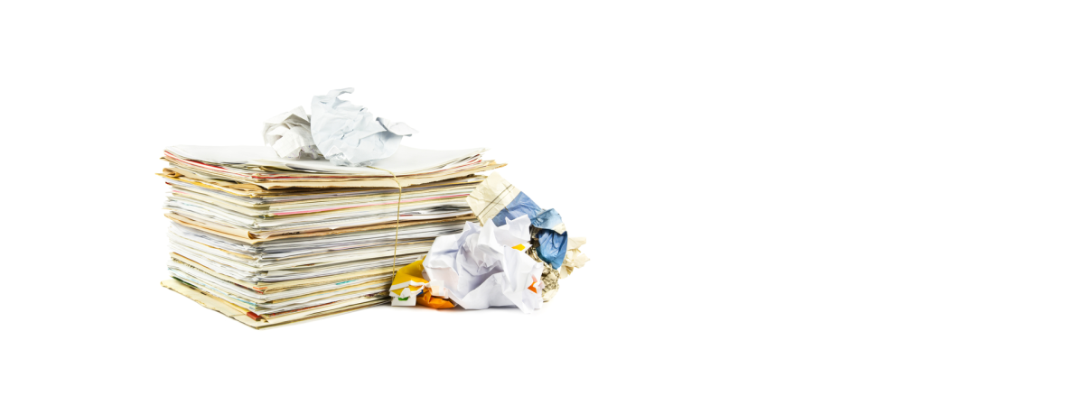 Отходы на прозрачном фоне