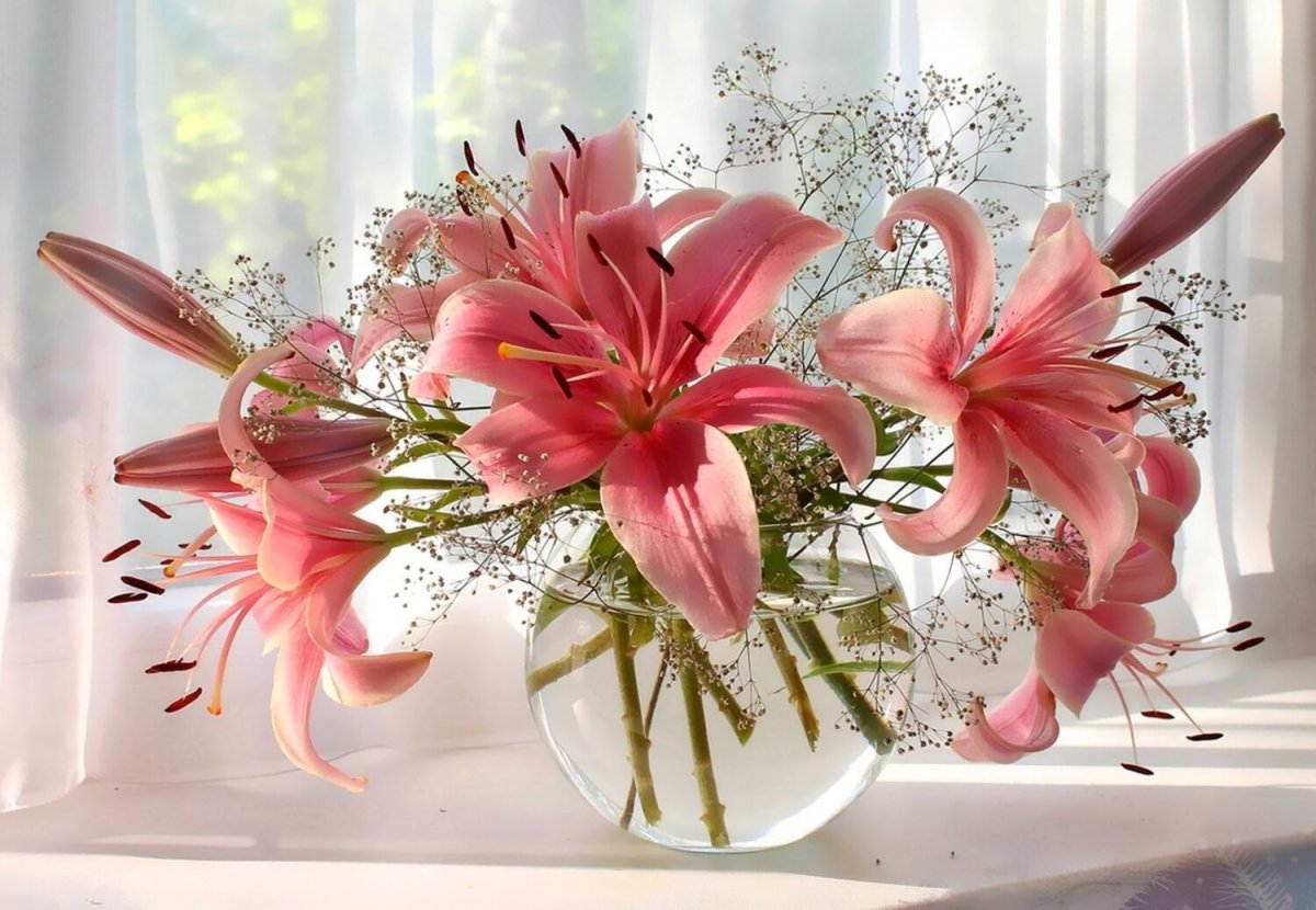 Букет лилий