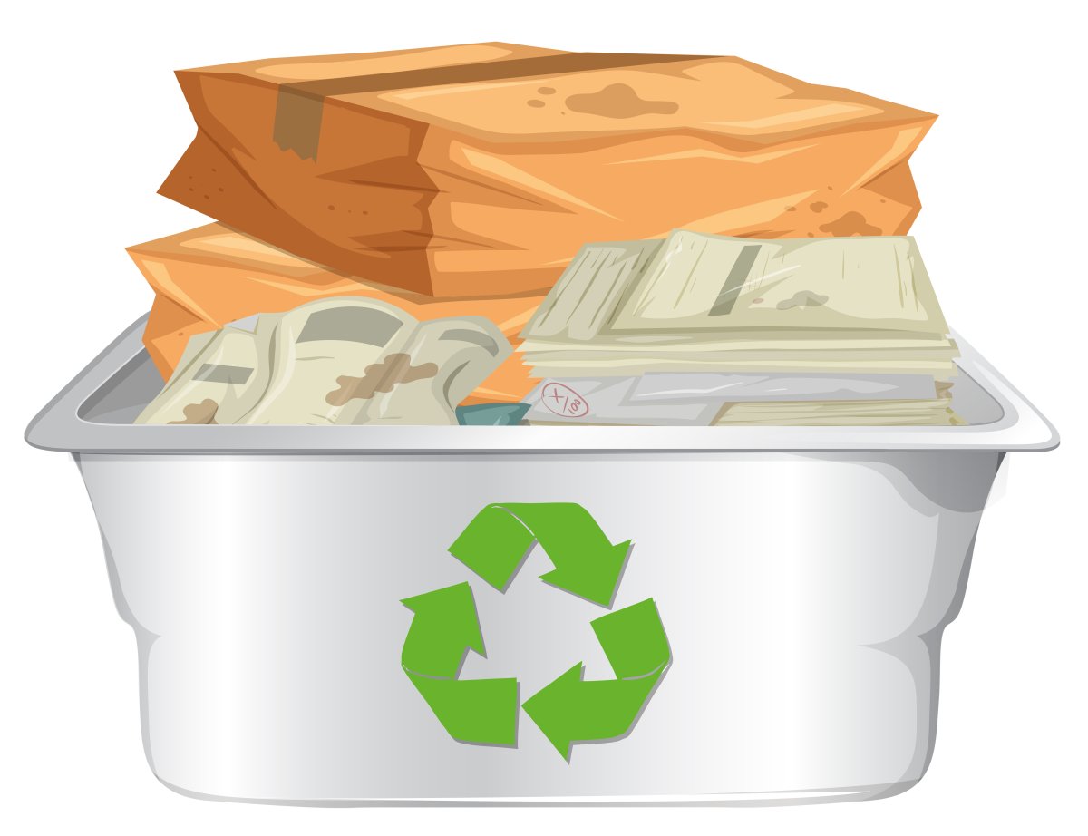 Мусор бумага для детей