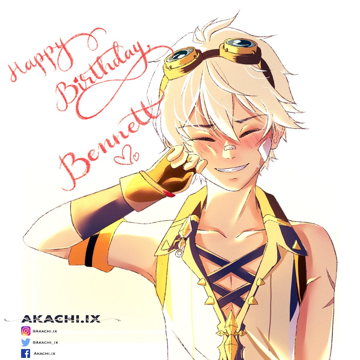 Бенет Геншин Импакт арт