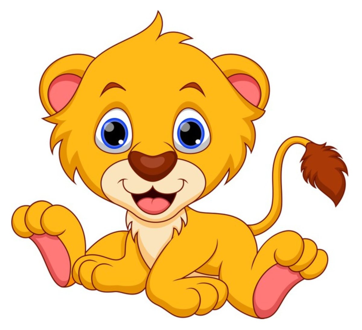 Львенок рисунок для детей