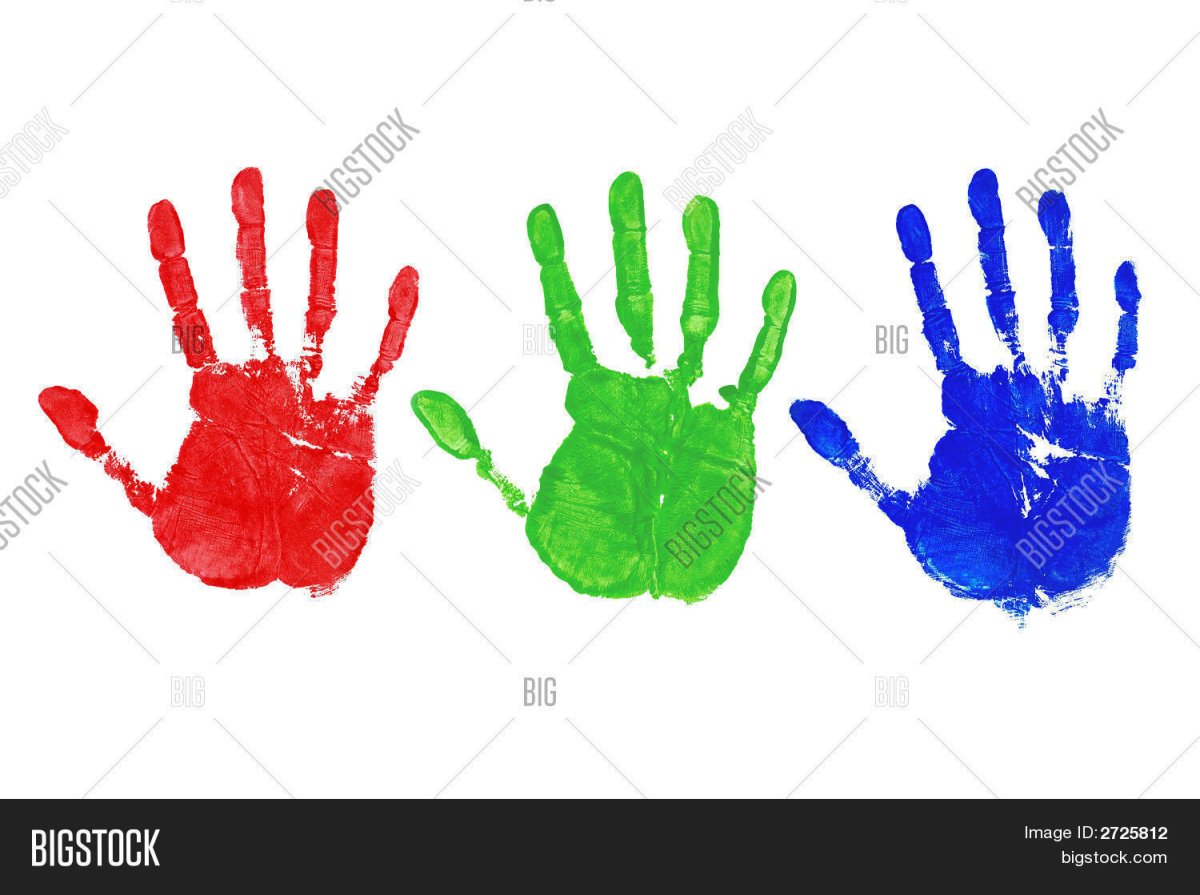 Разноцветные ладошки
